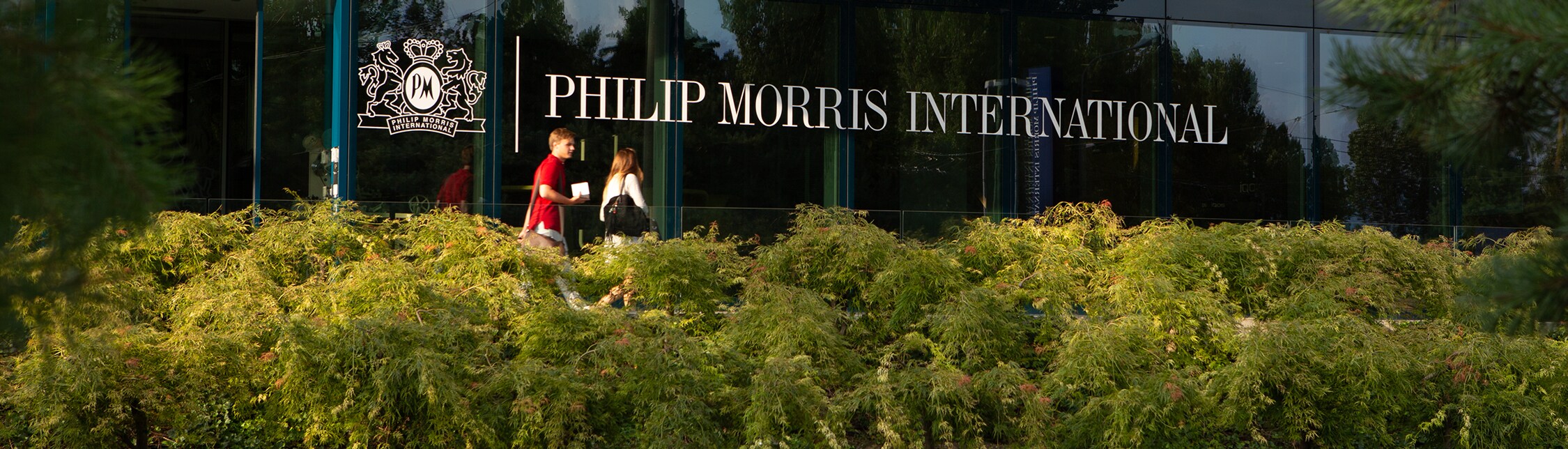 Outside Philip Morris International's Operations Center in Lausanne, Switzerland