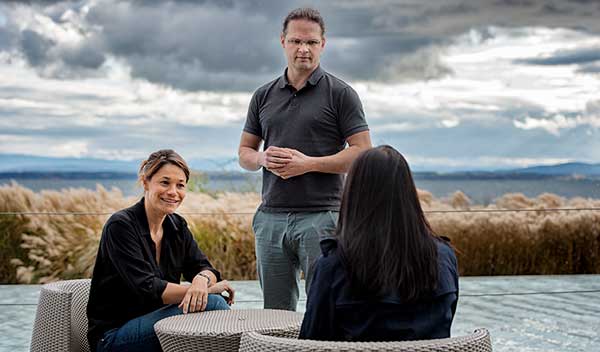 PMI employees Neuchatel outside thumbnail