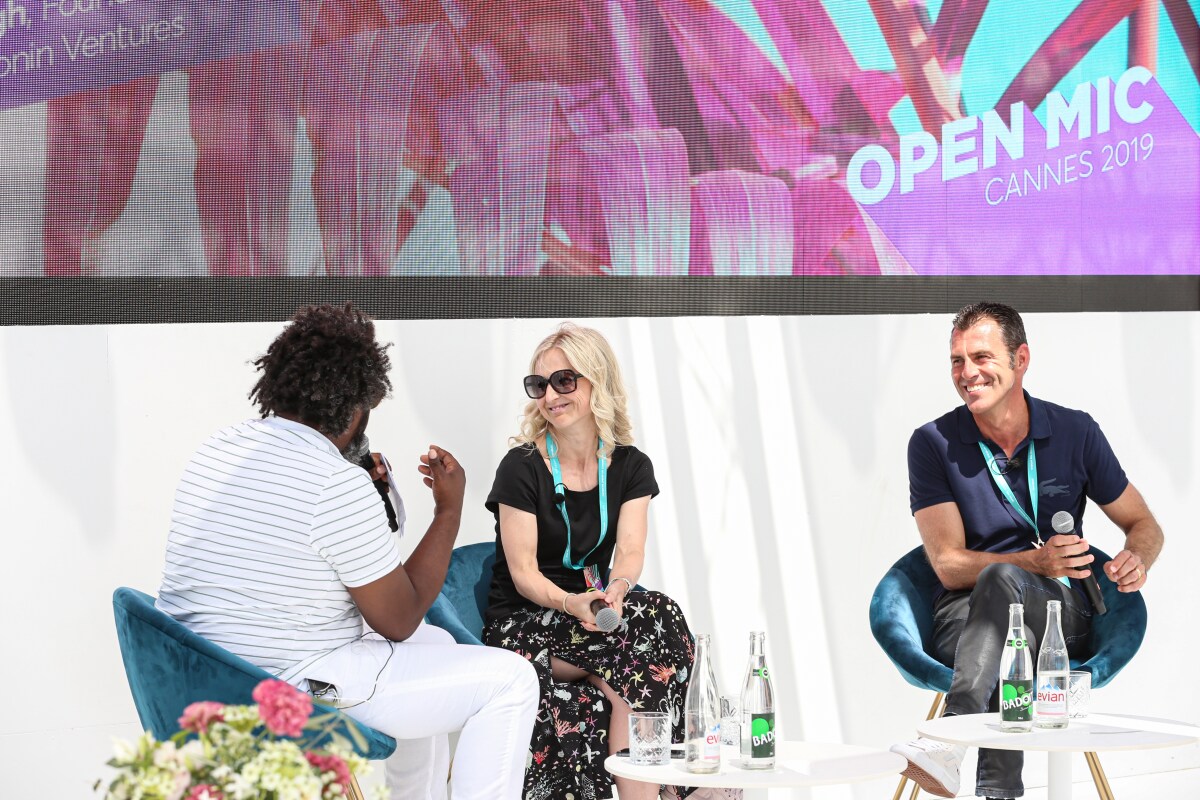 Equality Fireside Chat PMI Open Mic Cannes Lions Charles Bendotti Melissa Whiting Bonin Bough