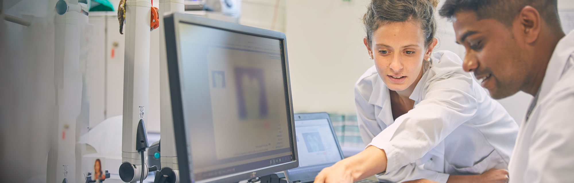 Diverse scientists flipped right banner