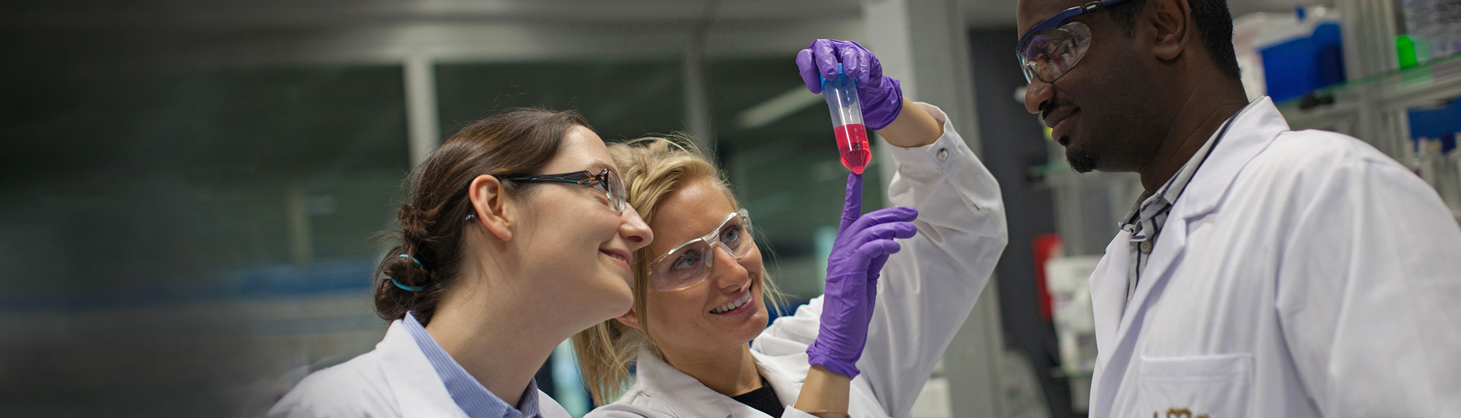 Diverse scientists banner