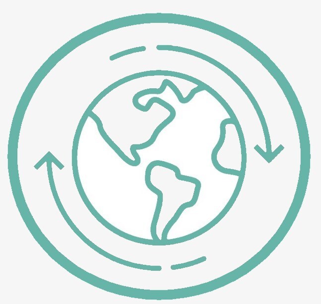 tackle climate change icon circled grey background