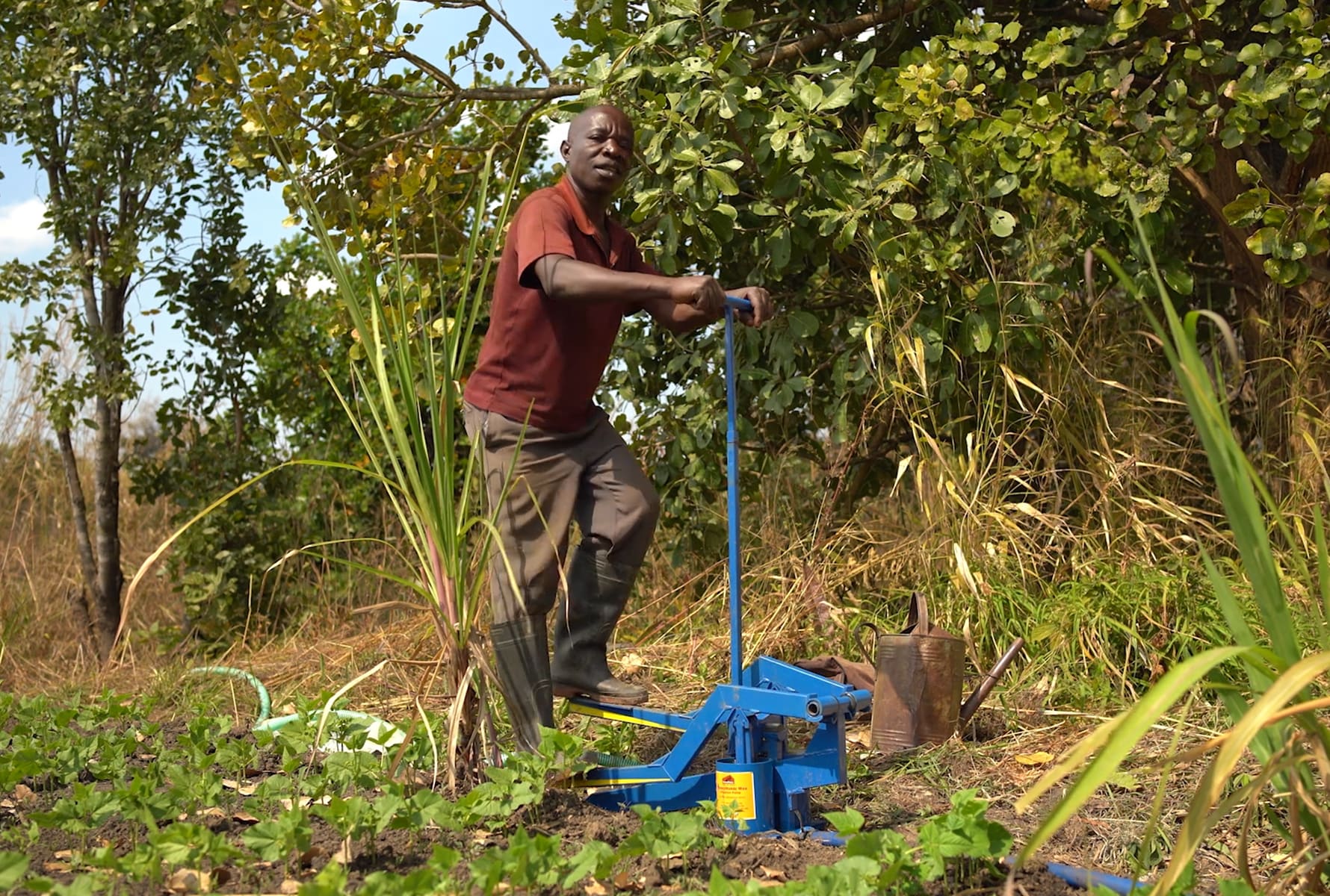 Treadle Pumps on Mozambique farms
