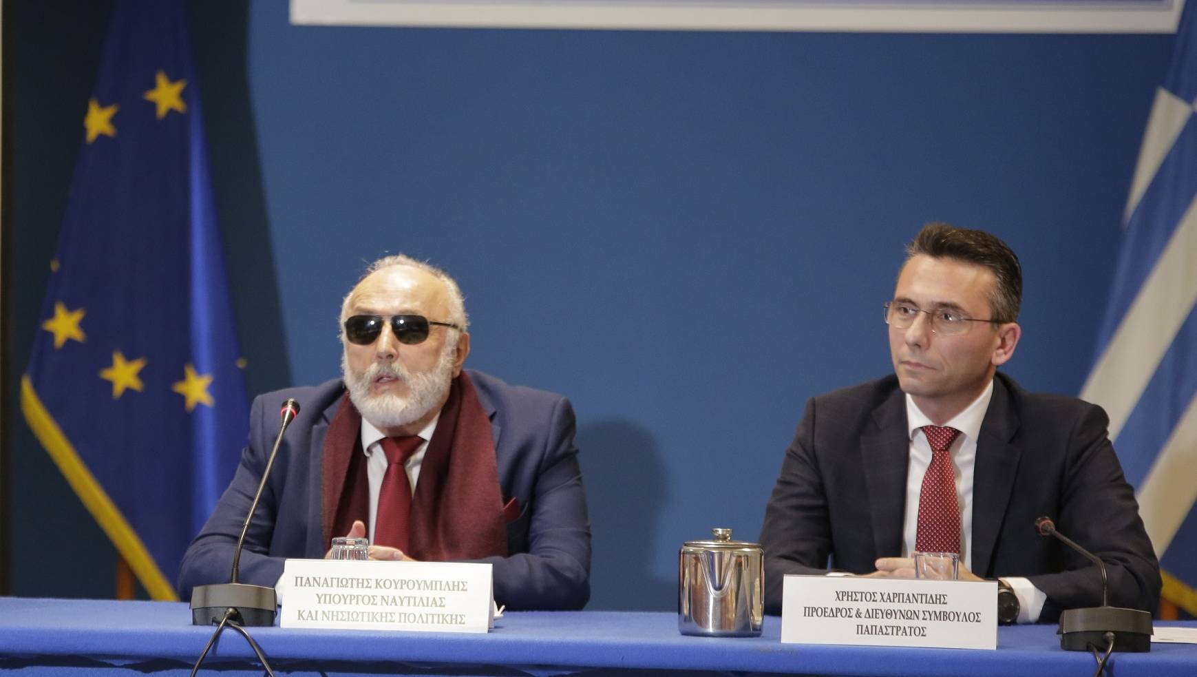panagiotis-kouroublis-minister-of-maritime-affairs-and-insular-policy-and-christos-harpantidis-chairman-and-managing-director-of-papastratos 1